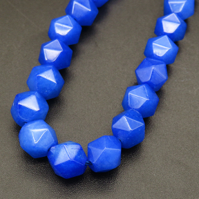 Natural Alabaster,Star Faceted,Dyed,Blue,8mm,Hole:1mm,about 48pcs/strand,about 25g/strand,5 strands/package,15"(38cm),XBGB04173bhva-L001