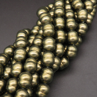 Shell Pearl Beads,Eight-charcater,Dyed,Dark green,9*11mm,Hole:1mm,about 37pcs/strand,about 55g/strand,5 strands/package,16"(40cm),XBSP00232hobb-L001