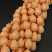Shell Pearl Beads,Drop,Dyed,Rouge,12*15mm,Hole:1mm,about 27pcs/strand,about 80g/strand,5 strands/package,16"(40cm),XBSP00280hobb-L001