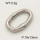 304 Stainless Steel Linking rings,Oval,Polished,True color,13x19mm,about 2.1g/pc,5 pcs/package,PP4000021aahl-900