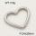 304 Stainless Steel Linking rings,Heart,Polished,True color,24x28mm,about 2.9g/pc,5 pcs/package,PP4000039vaia-900