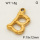 304 Stainless Steel Pendant & Charms,The letter B,Polished,Vacuum plating gold,12x15mm,about 2.3g/pc,5 pcs/package,PP4000074aaho-900