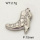 304 Stainless Steel Pendant & Charms,Boots,Polished,True color,15mm,about 1.7g/pc,5 pcs/package,PP4000129aahl-900