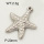 304 Stainless Steel Pendant & Charms,Starfish,Polished,True color,20mm,about 8.1g/pc,5 pcs/package,PP4000173aahl-900