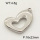 304 Stainless Steel Pendant & Charms,Heart,Polished,True color,16x23mm,about 3.0g/pc,5 pcs/package,PP4000181aahl-900