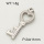 304 Stainless Steel Pendant & Charms,Heart key,Polished,True color,11x24mm,about 3.5g/pc,5 pcs/package,PP4000199aahl-900