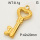 304 Stainless Steel Pendant & Charms,Heart key,Polished,Vacuum plating gold,20x42mm,about 3.5g/pc,5 pcs/package,PP4000201aaio-900