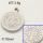 304 Stainless Steel Pendant & Charms,Faith,Polished,True color,18mm,about 3.1g/pc,5 pcs/package,PP4000341aahj-900