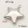 304 Stainless Steel Pendant & Charms,Solid star,Polished,True color,18mm,about 5.1g/pc,5 pcs/package,PP4000351aahl-900