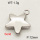 304 Stainless Steel Pendant & Charms,Solid star,Polished,True color,12mm,about 4.0g/pc,5 pcs/package,PP4000353aahj-900