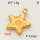 304 Stainless Steel Pendant & Charms,Solid star,Polished,Vacuum plating gold,13mm,about 6.7g/pc,5 pcs/package,PP4000354vaia-900