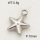 304 Stainless Steel Pendant & Charms,Solid star,Polished,True color,10mm,about 8.0g/pc,5 pcs/package,PP4000357aahi-900