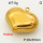 304 Stainless Steel Pendant & Charms,Hollow heart,Hand polished,Vacuum plating gold,28x35mm,about 11.2g/pc,5 pcs/package,PP4000380vbmb-900