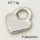 304 Stainless Steel Pendant & Charms,Heart padlock,Hand polished,True color,22x26mm,about 4.8g/pc,5 pcs/package,PP4000391vail-900