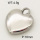 304 Stainless Steel Pendant & Charms,Heart,Hand polished,True color,16mm,about 3.1g/pc,5 pcs/package,PP4000403vaii-900