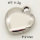 304 Stainless Steel Pendant & Charms,Heart,Hand polished,True color,21mm,about 4.1g/pc,5 pcs/package,PP4000405vail-900