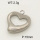 304 Stainless Steel Pendant & Charms,Heart,Polished,True color,15mm,about 4.9g/pc,5 pcs/package,PP4000407aahi-900