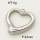 304 Stainless Steel Pendant & Charms,Heart,Hand polished,True color,24mm,about 1.2g/pc,5 pcs/package,PP4000409vail-900