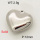 304 Stainless Steel Pendant & Charms,Solid heart,Hand polished,True color,12mm,about 9.3g/pc,5 pcs/package,PP4000411aahl-900