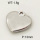 304 Stainless Steel Pendant & Charms,Solid heart,Hand polished,True color,13mm,about 2.2g/pc,5 pcs/package,PP4000413aahl-900
