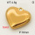 304 Stainless Steel Pendant & Charms,Solid heart,Hand polished,Vacuum plating gold,16mm,about 4.6g/pc,5 pcs/package,PP4000414aaim-900
