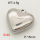 304 Stainless Steel Pendant & Charms,Solid heart,Polished,True color,15mm,about 2.0g/pc,5 pcs/package,PP4000431aabo-900