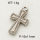 304 Stainless Steel Pendant & Charms,Cross,Polished,True color,11x16mm,about 1.4g/pc,5 pcs/package,PP4000449aaha-900