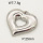 304 Stainless Steel Pendant & Charms,Heart,Hand polished,True color,25mm,about 7.8g/pc,5 pcs/package,PP4000459aaho-900