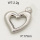 304 Stainless Steel Pendant & Charms,Heart,Polished,True color,17mm,about 2.2g/pc,5 pcs/package,PP4000463aahl-900