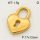 304 Stainless Steel Pendant & Charms,Heart padlock,Hand polished,Vacuum plating gold,12x17mm,about 1.5g/pc,5 pcs/package,PP4000470vaii-900