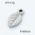 304 Stainless Steel Pendant & Charms,Leaves,Polished,True color,6x9mm,about 0.7g/pc,5 pcs/package,3P2002381aaha-906