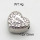 304 Stainless Steel European Beads,Love,heart,Polished,True color,12x13mm,about 4.0g/pc,5 pcs/package,6AC300471aahj-906