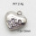 304 Stainless Steel Pendant & Charms,Rhinestone,Heart,Polished,True color,12x13mm,about 2.4g/pc,5 pcs/package,6AC300473aahm-906