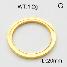 304 Stainless Steel Linking rings,Circle,Polished,Vacuum plating gold,14mm,about 0.8g/pc,5 pcs/package,6AC300489aaha-906