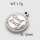 304 Stainless Steel Pendant & Charms,Good Luck,Polished,True color,12mm,about 1.7g/pc,5 pcs/package,6AC300524aahj-906