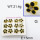 304 Stainless Steel Ear Studs,Rhinestone,Epoxy,Flower,Polished,Vacuum plating gold,15mm,about 21.4g/package,6 pairs/package,6E4002736vhpi-900