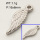 304 Stainless Steel Pendants,Wing,Polished,True color,P:16x6mm,about 1.1g/pc,5 pcs/package,3P2002148aaha-066