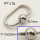 304 Stainless Steel Screw Clasps,Oval,Ball beads nut,Polished,True color,P:13x25mm,Screw Clasps:7mm,about 2.5g/pc,5 pcs/package,3P2002196aajl-066