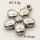304 Stainless Steel Pendants,Flower,Polished,True color,16mm,about 3.9g/pc,5 pcs/package,3P2002200aahl-066