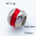 304 Stainless Steel European Beads,Groove ball bead,Polished,True color,Red,P:8mm,Hole:4mm,about 1.4g/pc,5 pcs/package,3P3000220aaha-066