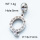 304 Stainless Steel European Dangle Beads,Rhinestone,Letter Q,Polished,True color,White,P:13x11mm,Hole:5mm,about 1.4g/pc,5 pcs/package,3P4000761aajl-066