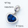 304 Stainless Steel European Dangle Beads,Rhinestone,Heart,Polished,True color,Royal blue,12mm,Hole:5mm,about 2.0g/pc,5 pcs/package,3P4000793avja-066