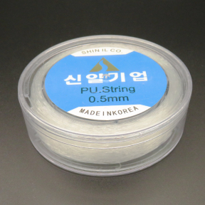 Nylon Thread,Made in Korea,Elastic Fibre Wire,White,0.5mm,about 60m/roll,about 80.0g/roll,1 roll/package,XMT00125aivb-L003