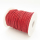 Cowhide,Woven cowhide Cord,Red,3mm,about 20m/roll,about 110g/roll,1 roll/package,XMT00212amma-L003