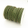 Cowhide,Woven cowhide Cord,Dark green,3mm,about 20m/roll,about 110g/roll,1 roll/package,XMT00216amma-L003
