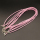 Brass Lobster Claw Clasps,Leather Cord,Necklace Making,Plating White K Gold,Pink,,3x450+50mm,about 4g/pc,10 pcs/package,XMT00424avja-L003