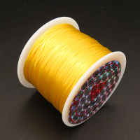 Nylon Thread,Elastic Cord,Yellow 20,,about 40m/roll,about 20g/roll,4 rolls/package,XMT00445vail-L003