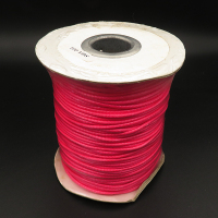 Made in Korea Waxed Cord,Round rope,Red,2mm,about 100Yard/roll,about 400g/roll,1 roll/package,XMT00474bobb-L003