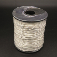 Cotton Thread,Waxed Cord,White,1mm,about 100m/roll,about 75g/roll,1 roll/package,XMT00515bhva-L003