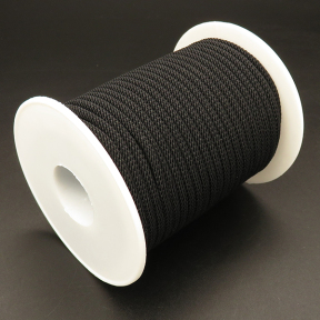 Nylon Thread,Milan Thread & Cord,Black,2.5mm,about 20m/roll,about 84g/roll,1 roll/package,XMT00523ajvb-L003